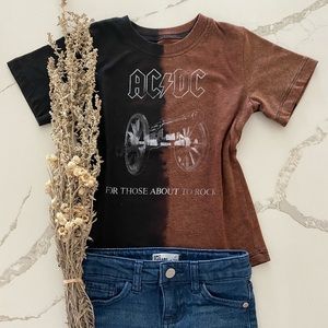 5T- AC⚡️DC bleached T shirt